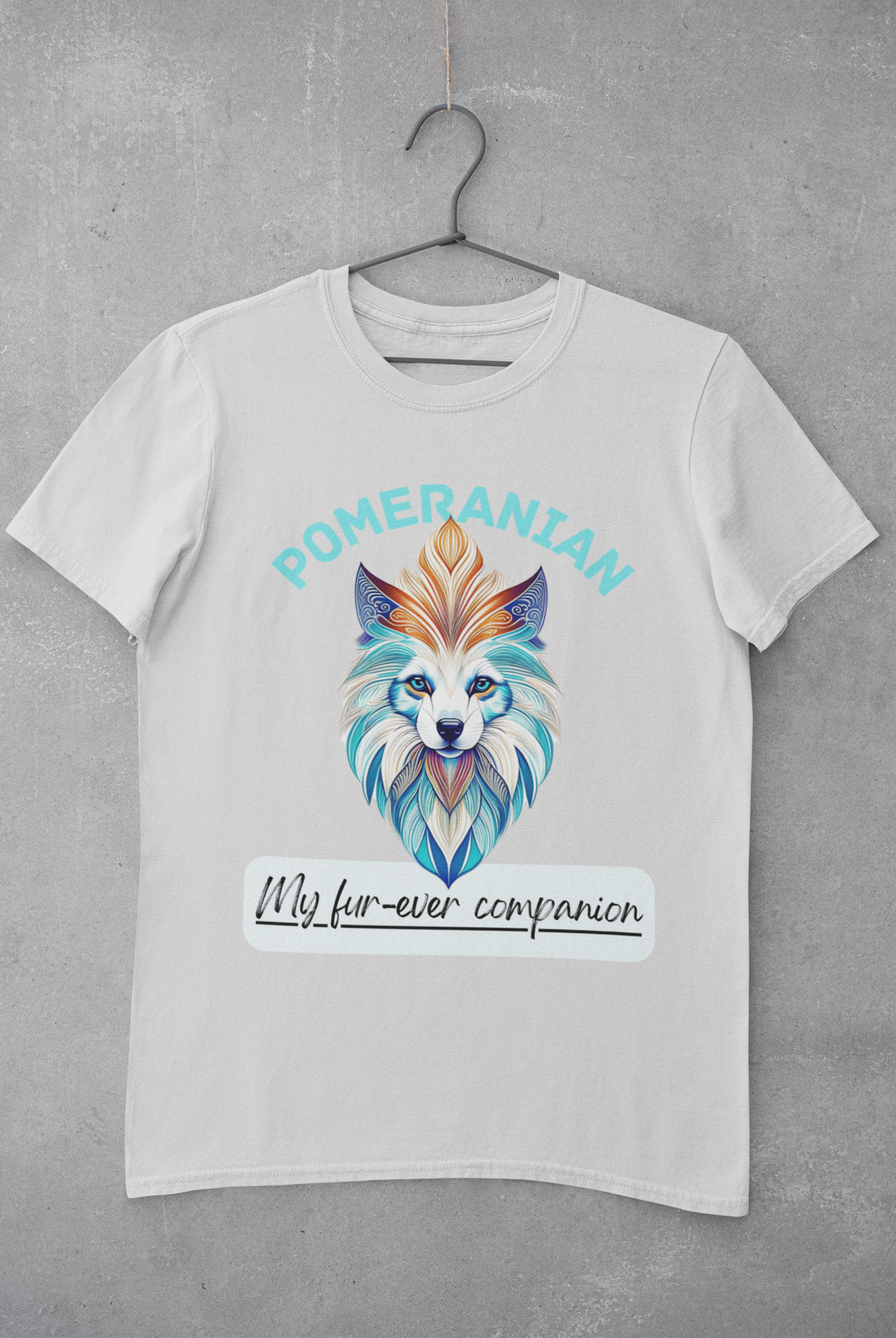 Unisex - 🌈🐶 Delightful Pomeranian 🐾🎨