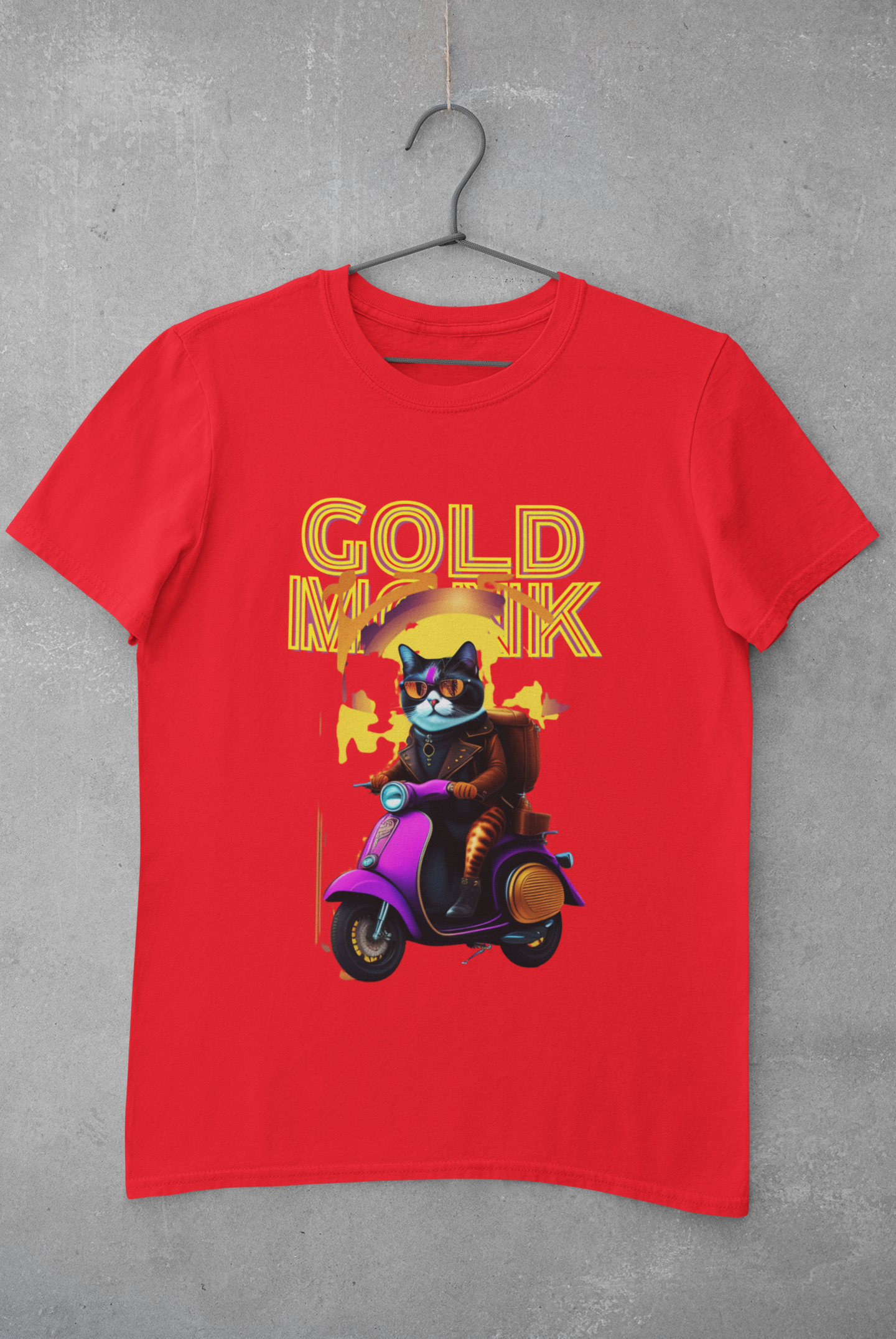 Unisex - 🛵🐱 Cat Cruisin' in Style 🐾🚲