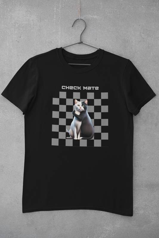 Unisex - ♟️🐾 Sophisticated and Whimsical: Cats Playing Chess 🌓♟️