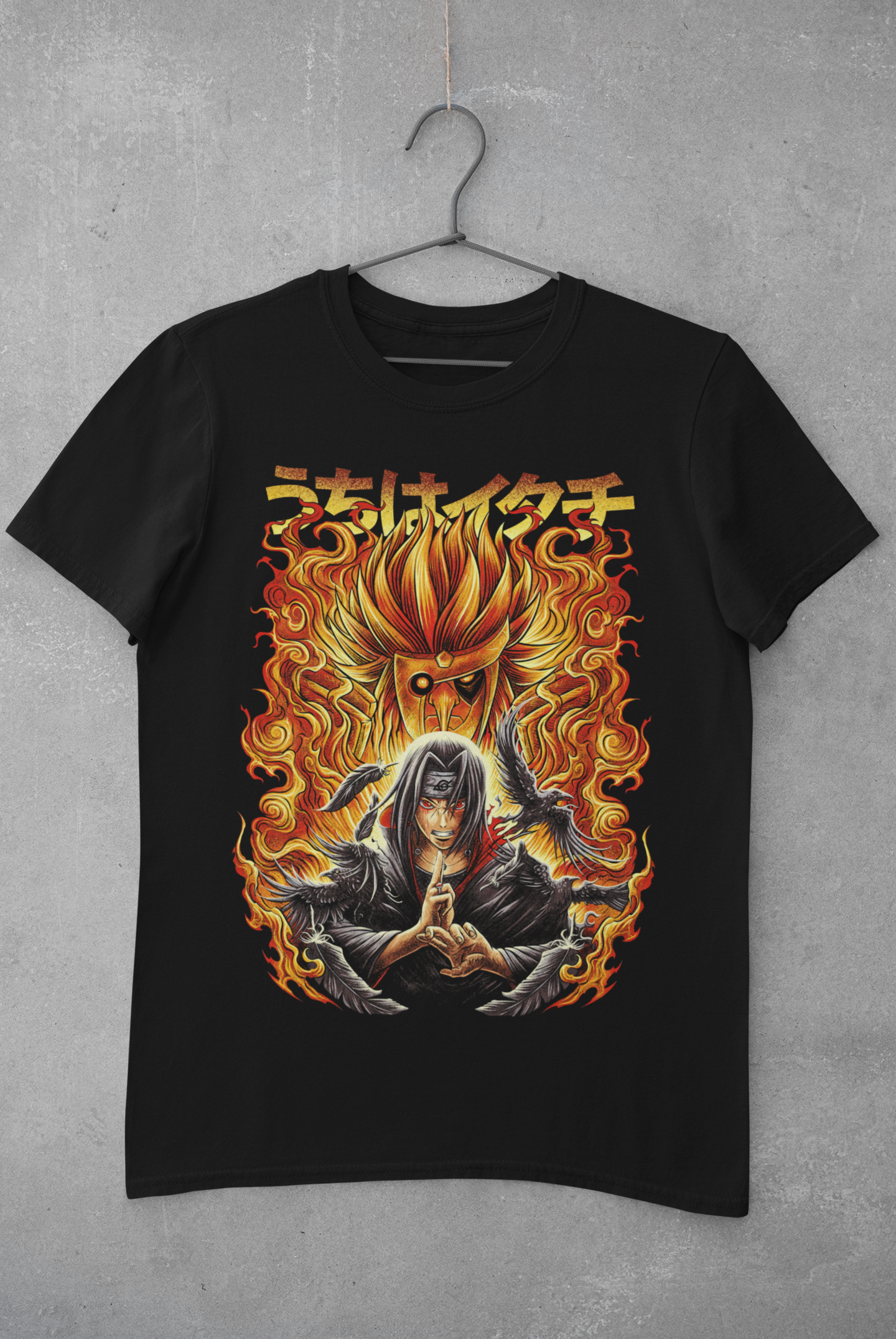 Unisex - Fired Up Itachi Tee 🔥🔴 👻 (Black Only)