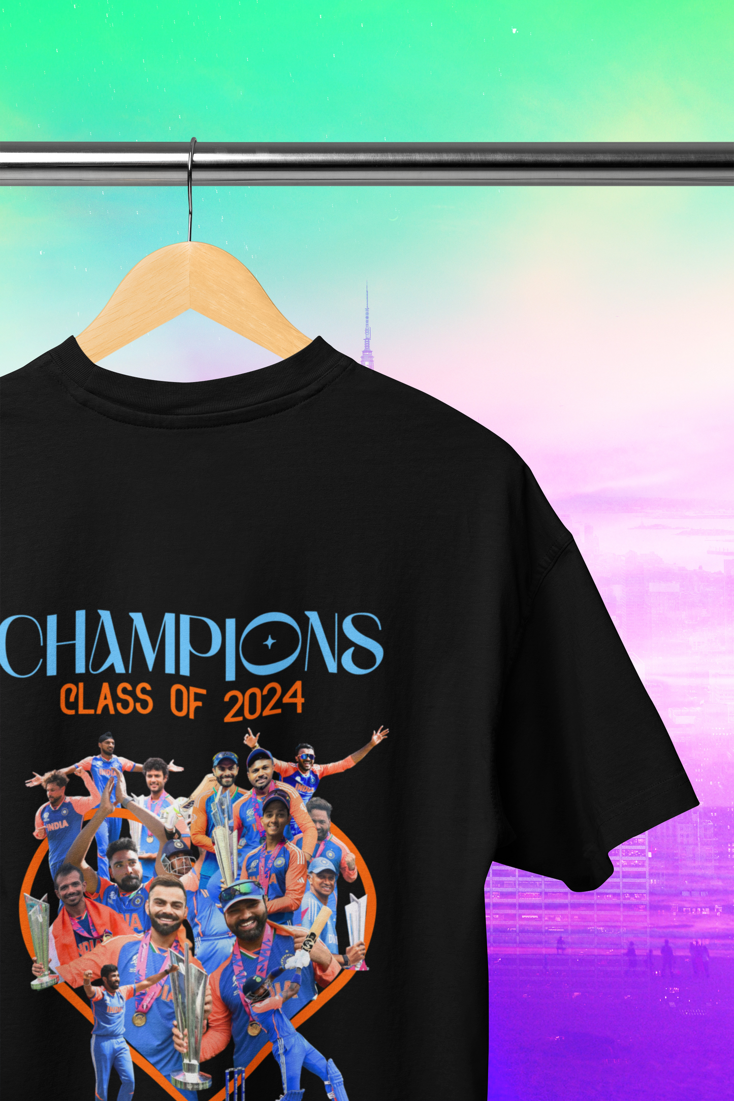 Unisex - Class of 2024 - World T20 Champions (OverSized) Black Only